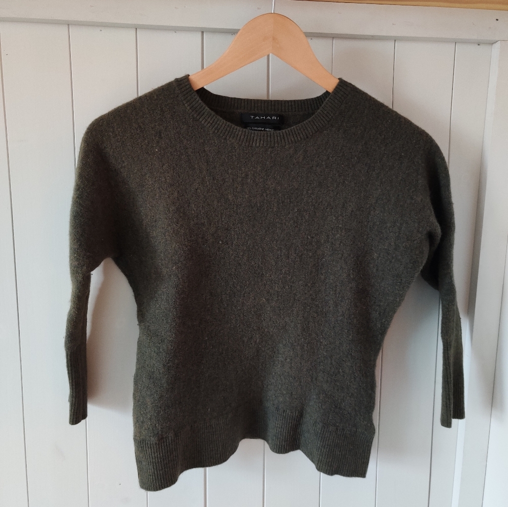 Tahari 100% merino wool sweater